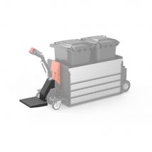 Mulleimer transporter mit Trittbrett